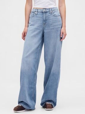 GAP Light Blue Wide-Leg Jeans for Women